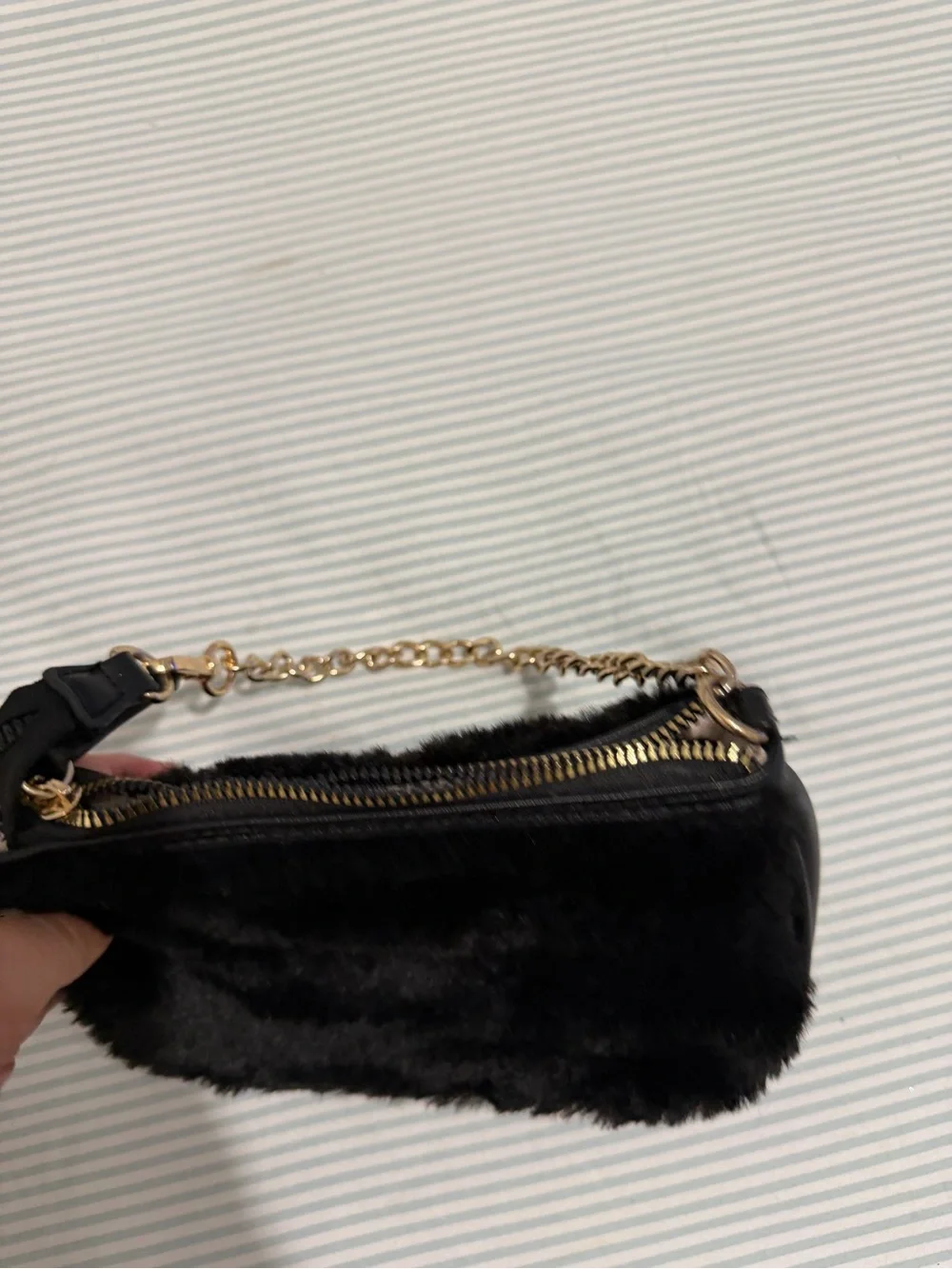 Juicy couture Faux Fur Chain-Handle Shoulder Bag